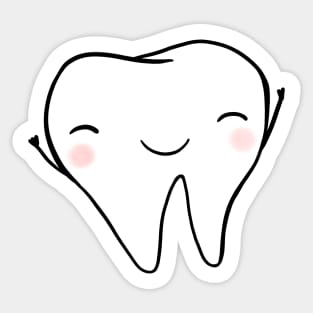 Happy Tooth Sticker